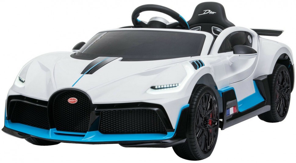 фото Детский электромобиль harleybella bugatti divo 12v white hl338