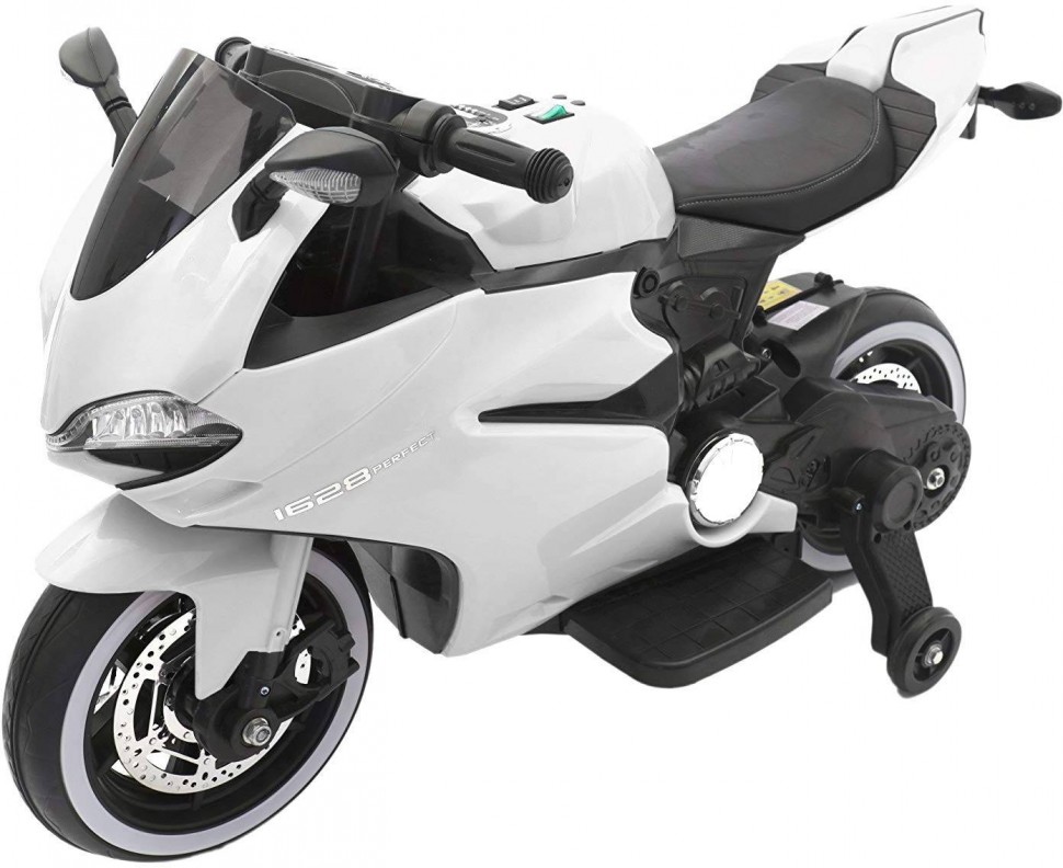 Электромотоцикл FUTAI Ducati White 12V FT-1628-WHITE детский электромотоцикл futai kawasaki ninja 12v eva dls07 white
