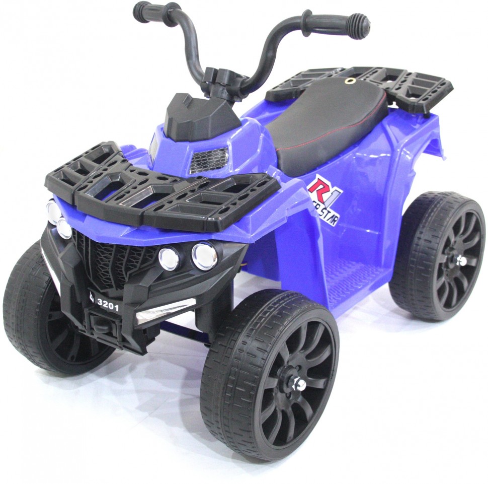 Детский квадроцикл FUTAI R1 на резиновых колесах синий 6V 3201-BLUE коллектор rommer rms 3201 000003 1 х3 4 3 выхода без расходомеров клапан слив нерж