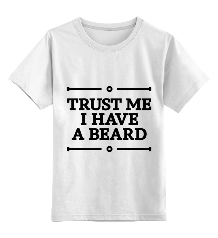 

Детская футболка классическая Printio Trust me, р. 140, Белый, 0000000670408