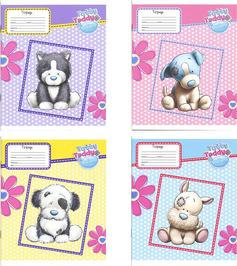 

ACTION! Тетрадь ACTION! 12 листов линейка TATTY TEDDY 4 дизайна