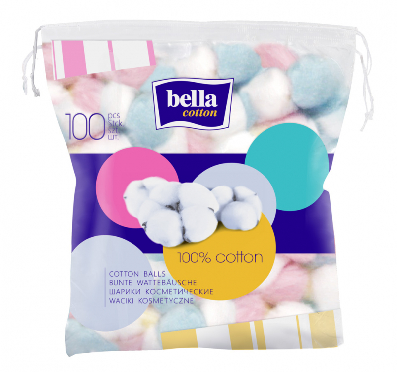 Ватные шарики Bella cotton 100 шт шарики от моли чистый дом антимоль экстра пакет 40 г