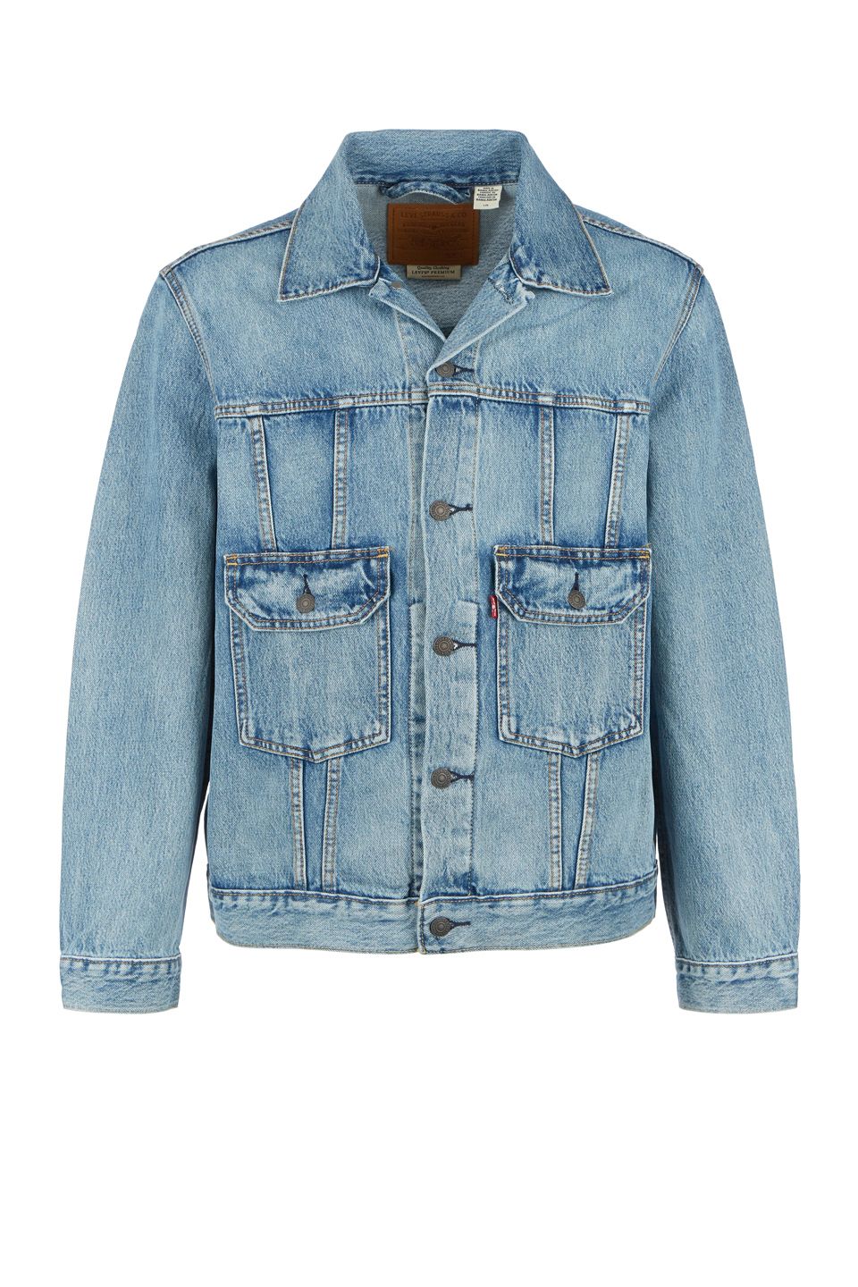 

Джинсовая куртка мужская Levi's 8524000000 синяя XL, Синий, 8524000000