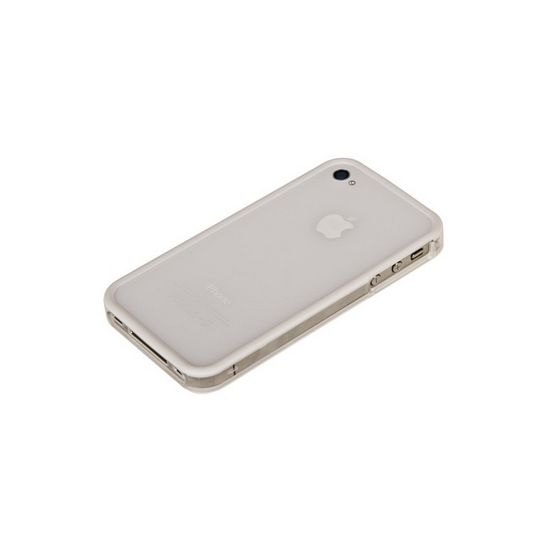 

Бампер VSER для iPhon 4/4S прозрачный/белый