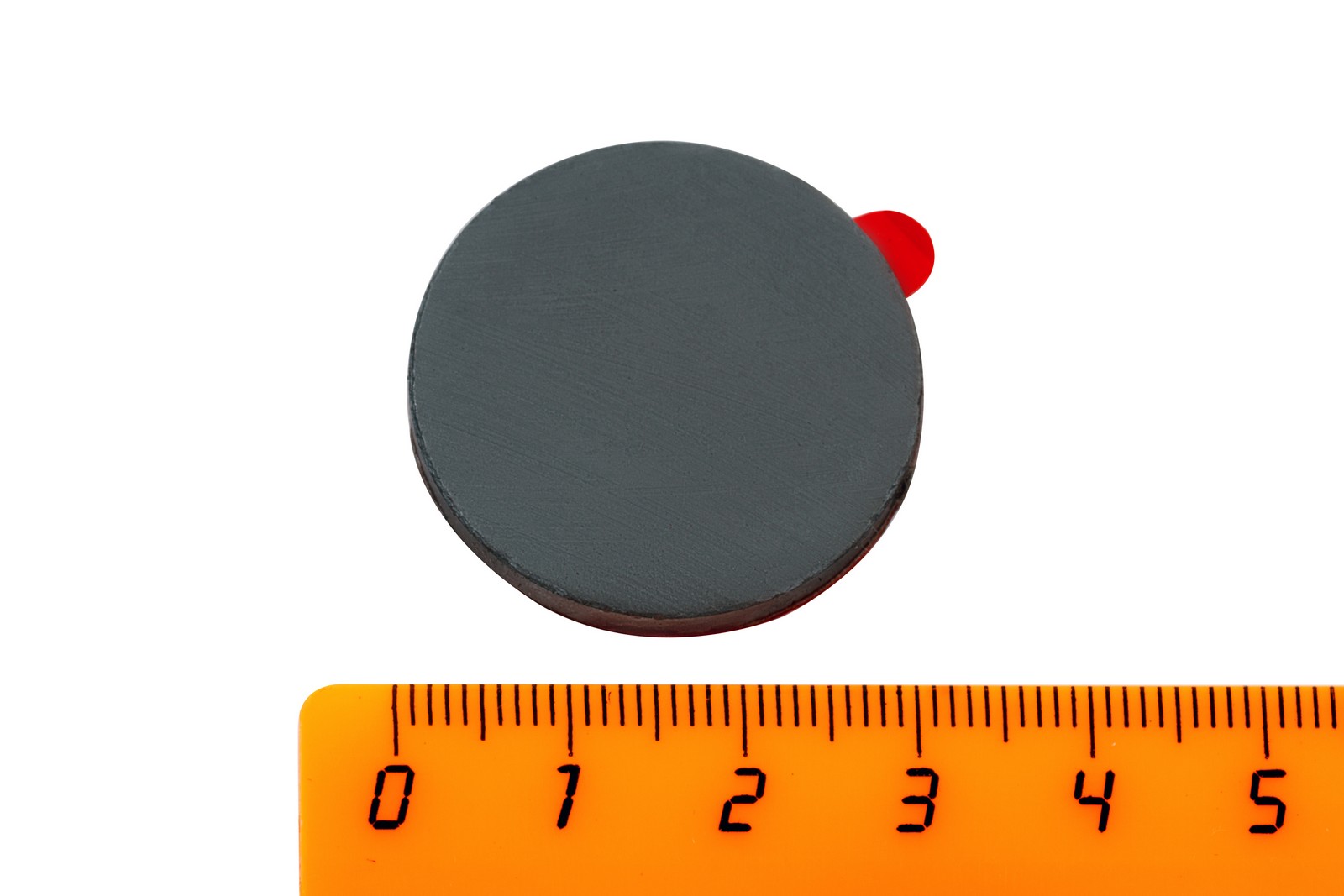 Ферритовый магнит Forceberg 30х3 мм (диск) с клеевым слоем, 4 шт,