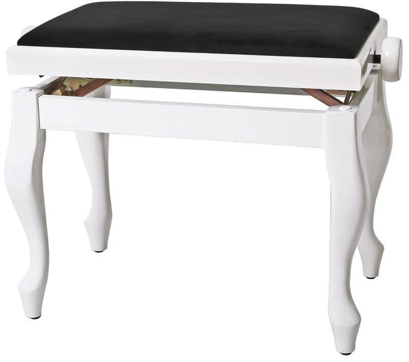 Банкетка для рояля/ пианино GEWA 130350 Deluxe Classic White Gloss