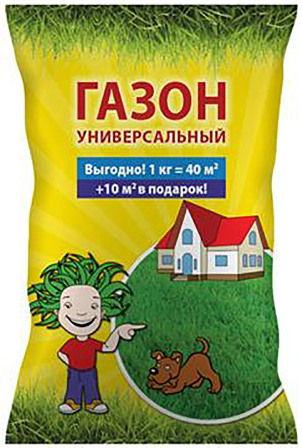 фото Семена. газон "универсальный", 1 кг русский огород