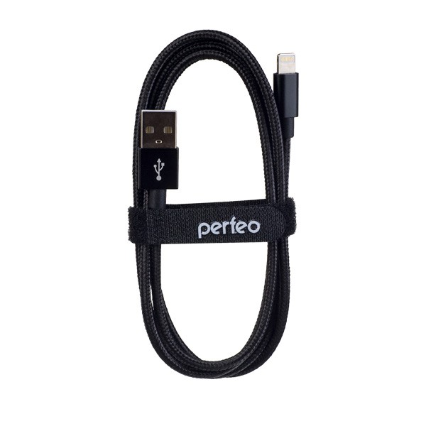 фото Кабель perfeo для iphone, usb - 8 pin (lightning), черный, длина 3 м. (i4304)