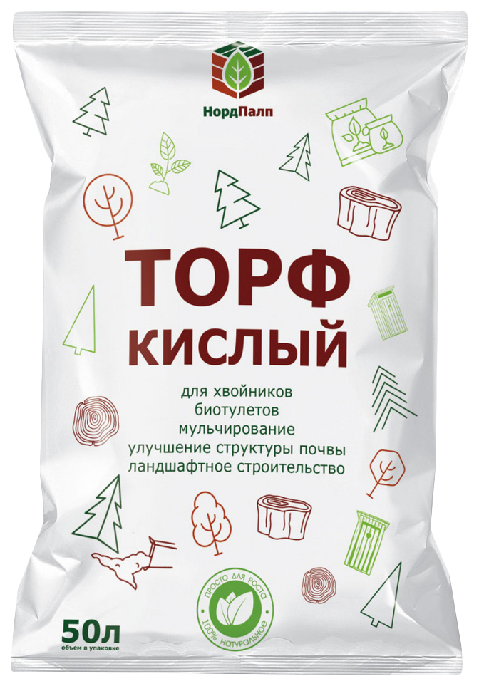 

Торф верховой Норд Палп 50 л