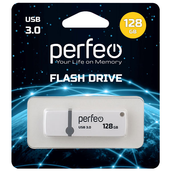 

Флешка Perfeo C08 128ГБ White (PF-C08W128), C08
