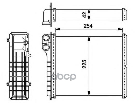 

Радиатор печки NRF 54239