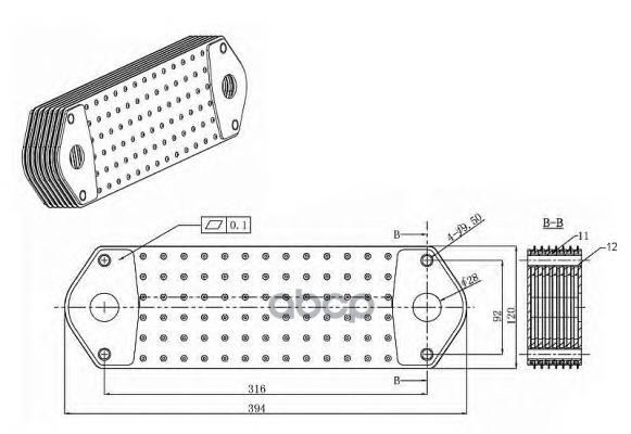 

Радиатор масляный NRF 31196