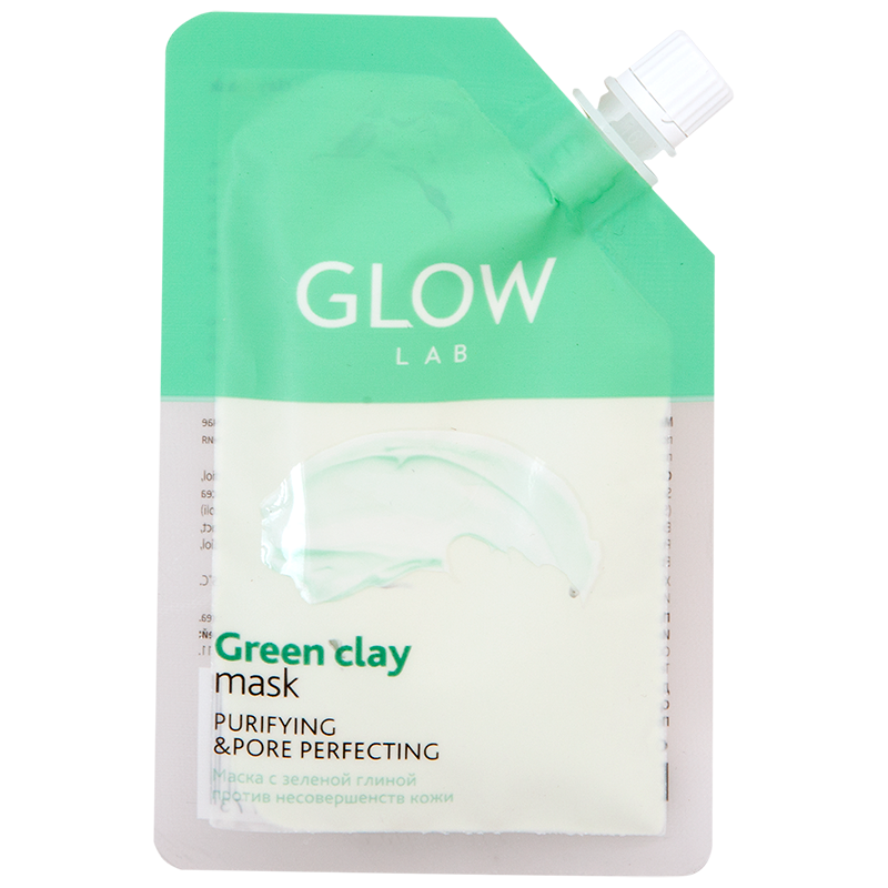 

Маска для лица Glow Lab против несовершенств кожи Зеленая Глина №1