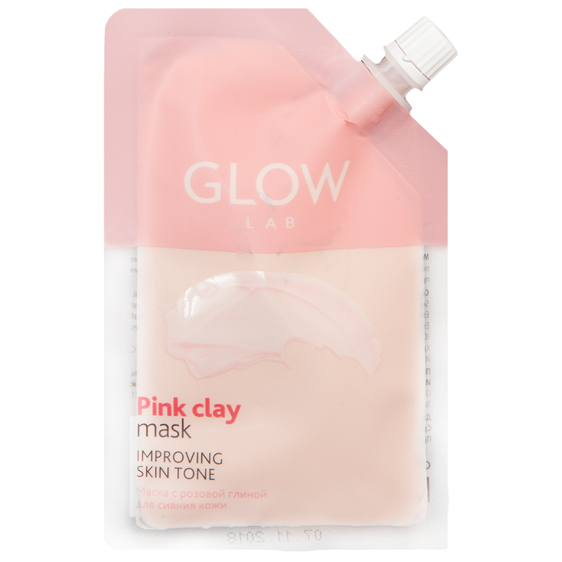 

Маска для лица Glow Lab для сияния кожи Розовая Глина №1