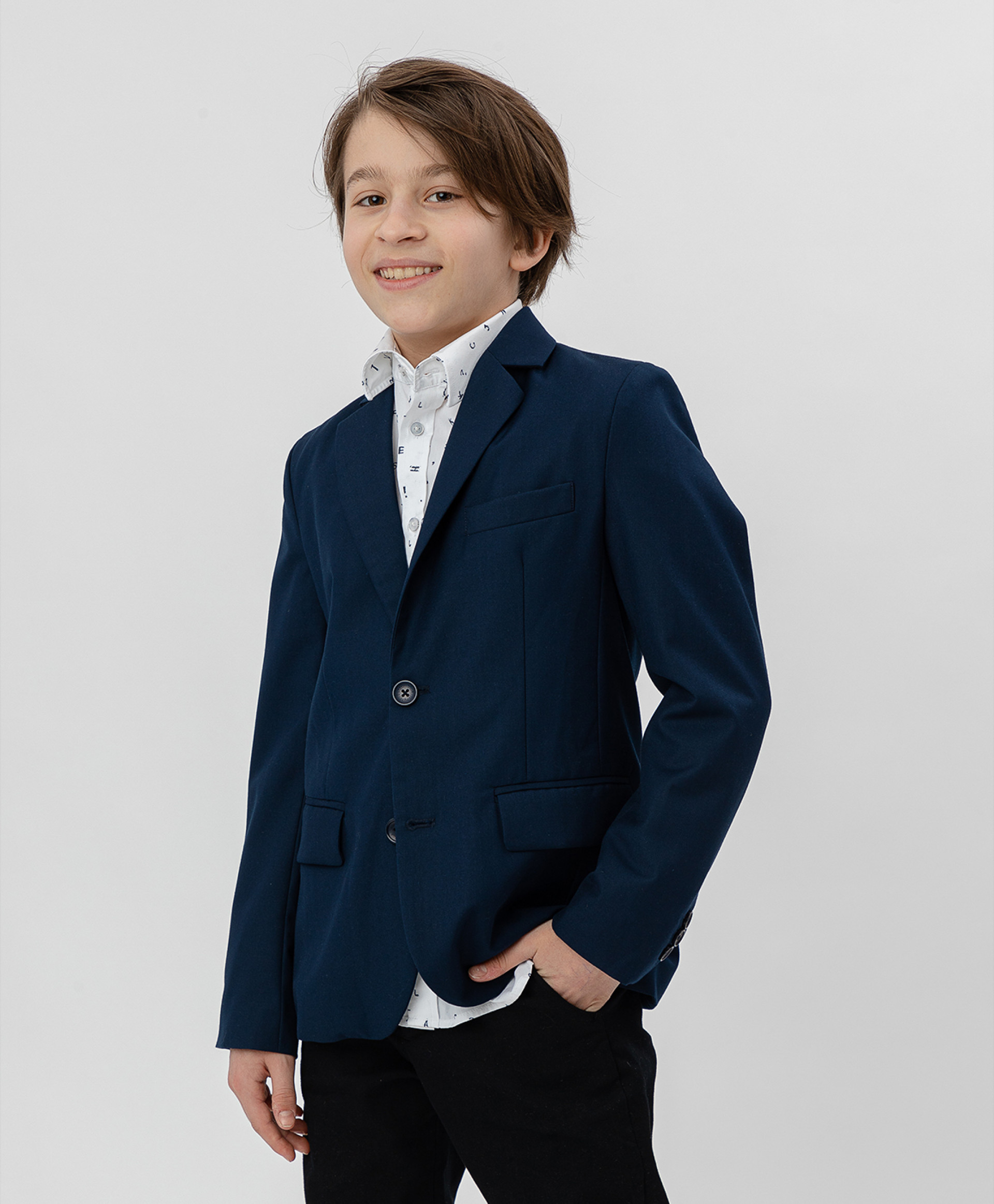 

Синий пиджак BUTTON BLUE 220BBBS48011000, размер 164, 220BBBS48011000