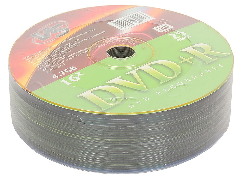 фото Диск vs dvd-r 4.7 gb shrink 25 шт