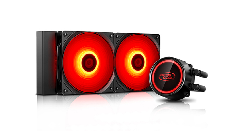

Жидкостная система охлаждения DEEPCOOL Gammaxx L240T, DEEPCOOL GAMMAXX L240T RED