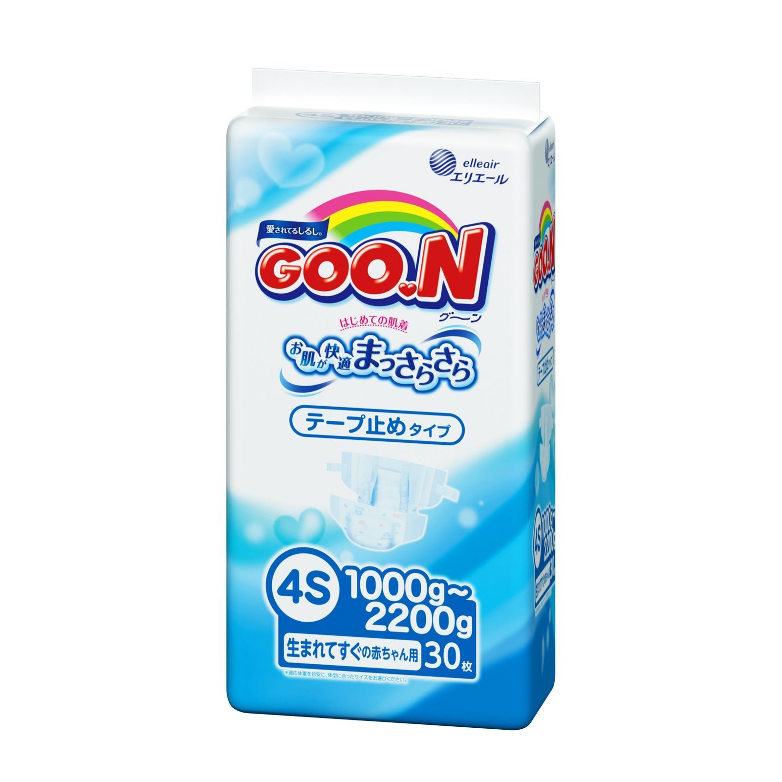 фото Подгузники goo.n 4s (1-2.2 кг), 30 шт. goon