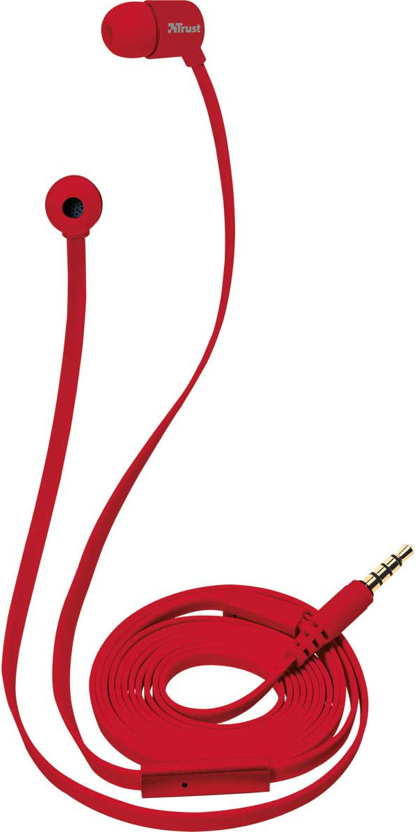 фото Наушники trust duga in-ear red