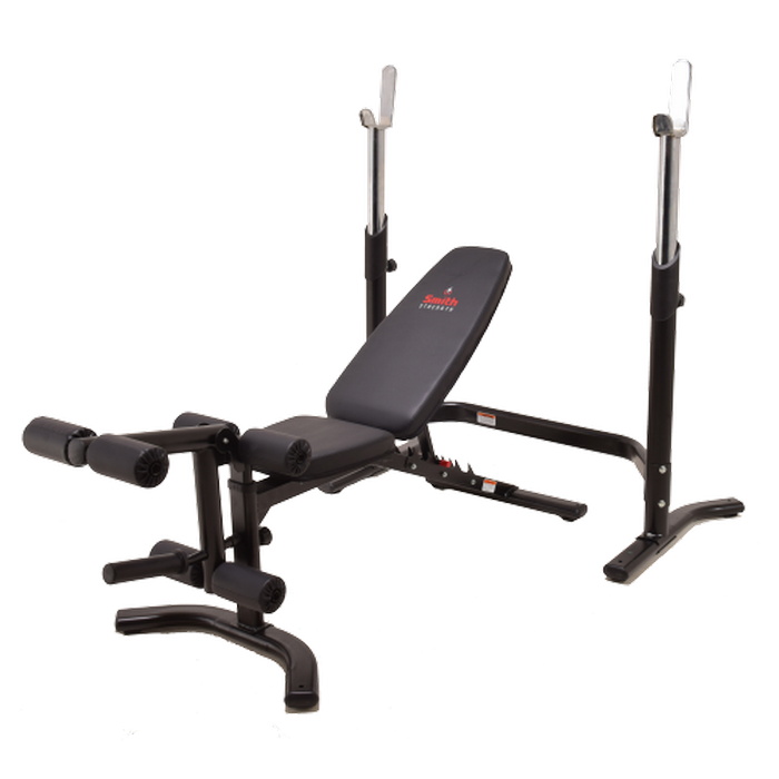 фото Многофункциональная силовая скамья smith strength wb270 со стойками под штангу smith fitness