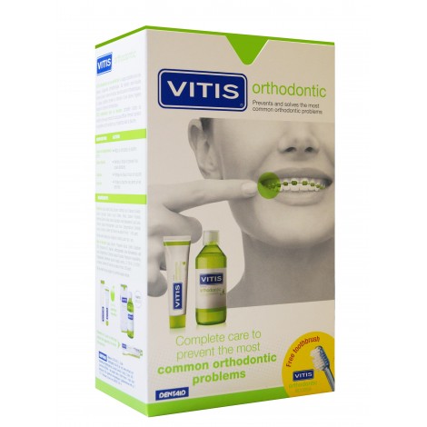 Набор Dentaid Vitis Orthodontic Kit большой в коробке ополаскиватель для рта dentaid vitis ortho 500 мл