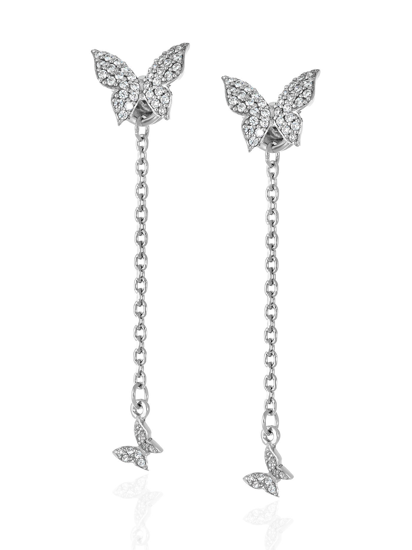

Серьги из серебра L'attrice 94601002, фианит, 94601002