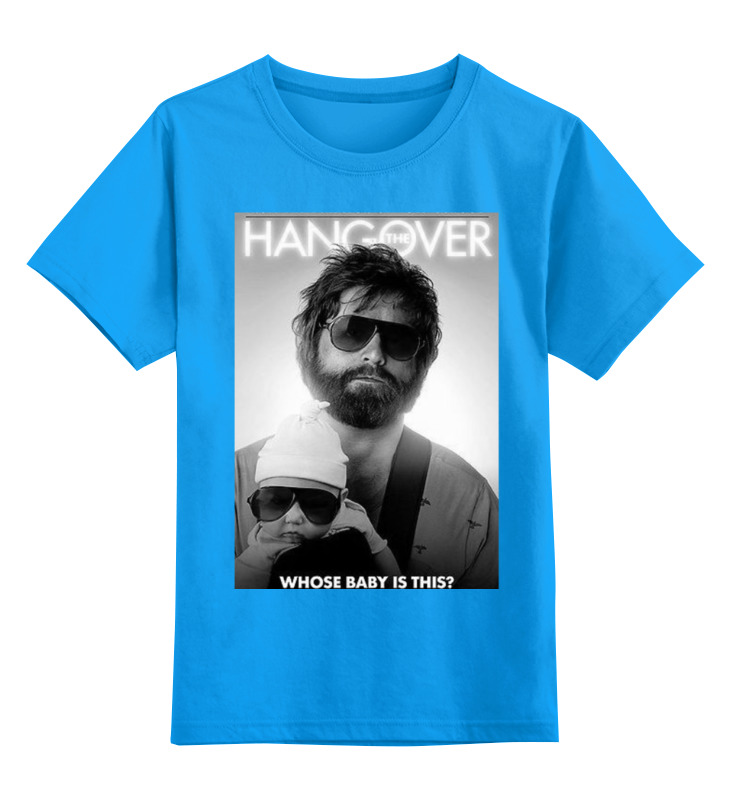 

Детская футболка классическая Printio Hangover, р. 164, Голубой, 0000000672039