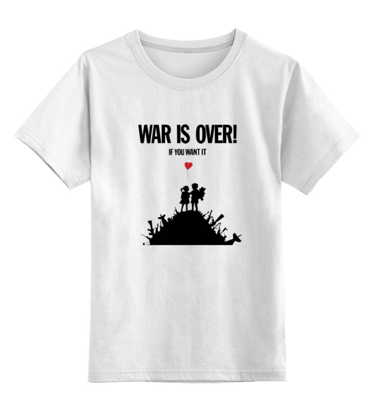 Купить 0000000671761, Детская футболка классическая Printio War is over, р. 152,