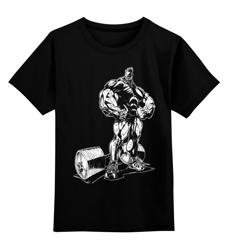 

Детская футболка классическая Printio Bodybuilding, р. 116, Черный, 0000000672925