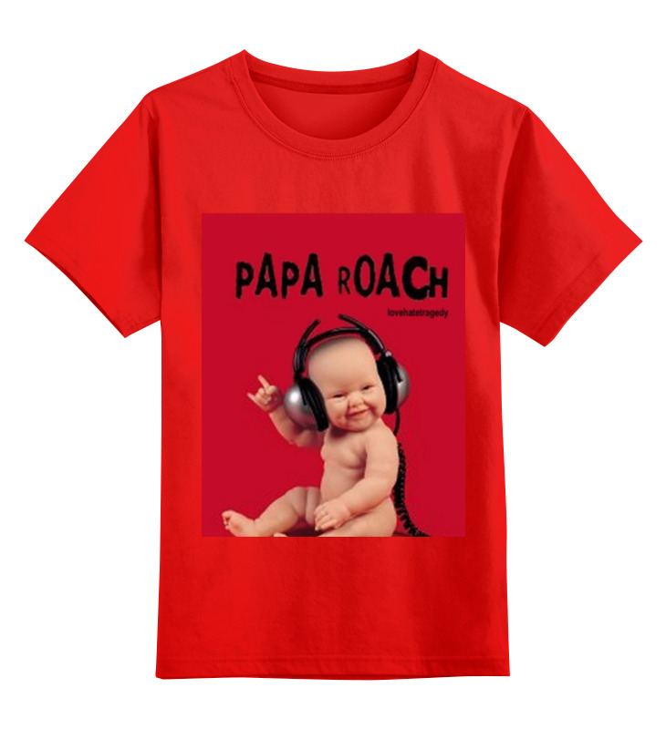 Детская футболка классическая Printio Papa roach - lovehate tragedy album, р. 116 виниловая пластинка papa roach the best of papa roach to be loved coloured 0600753978313
