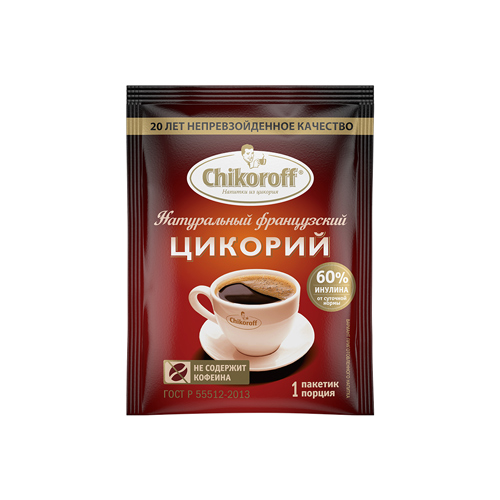 

Цикорий натуральный порошкообразный, порционный Chikoroff 5 г