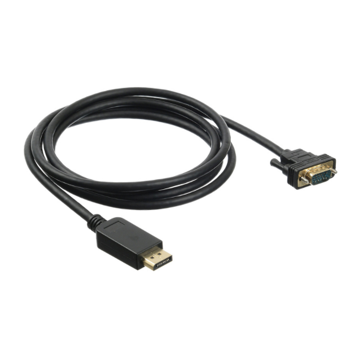 фото Кабель buro displayport-vga, m-m 2м black