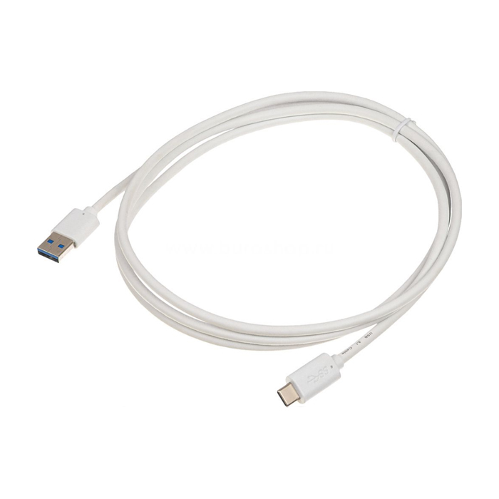 фото Кабель buro bhp usb-tpc-1.8w usb 3.0 a(m) usb type-c (m) 1.8м белый