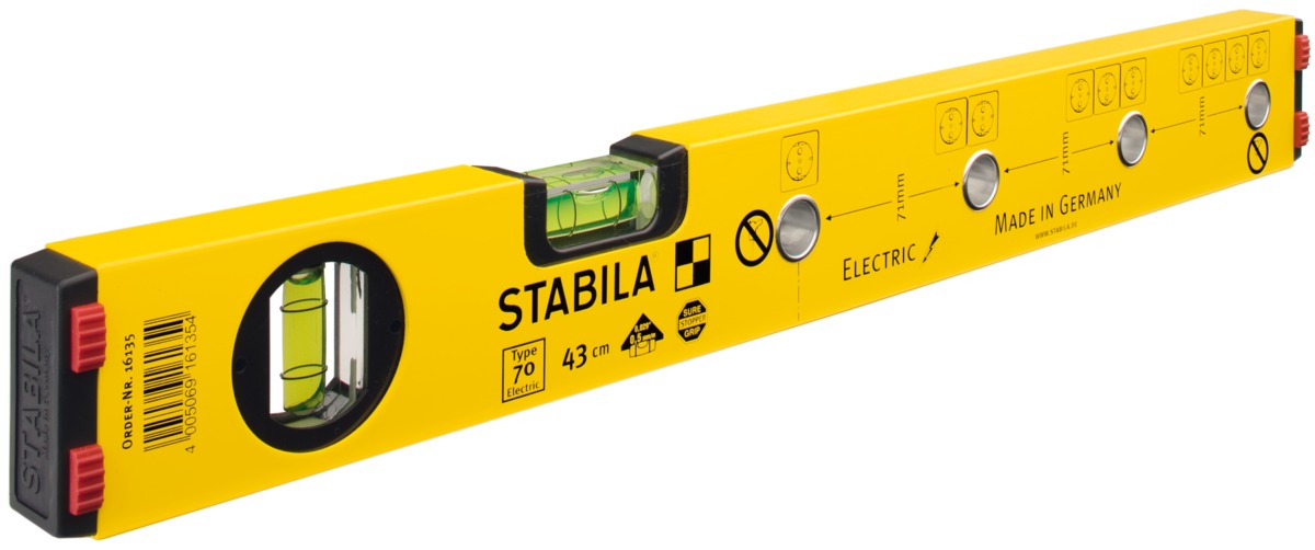Уровень Stabila тип 70 Electric 43см для электрика