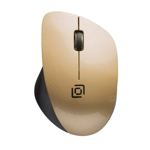 

Беспроводная мышь Oklick 695MW Black/золотистый (1000dpi) USB (2but)