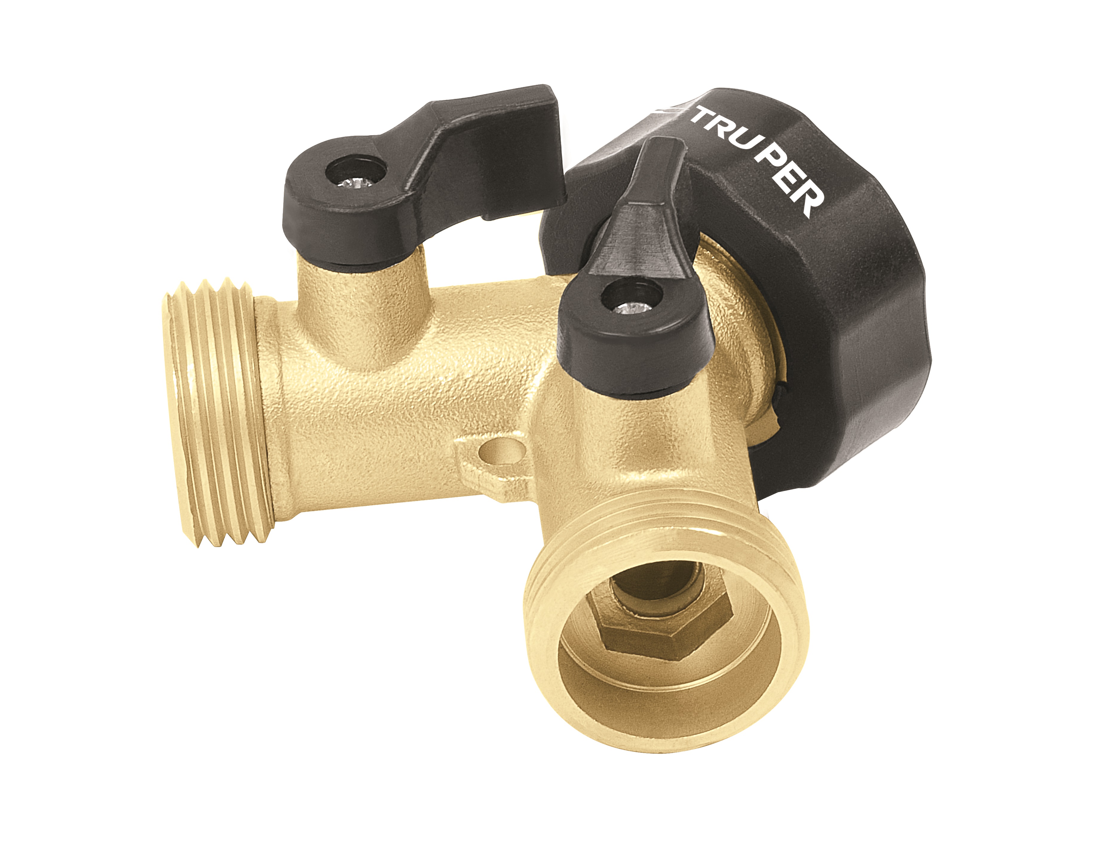 

Разветвитель для полива на 2 канала Truper 10375 3/4", Золотистый