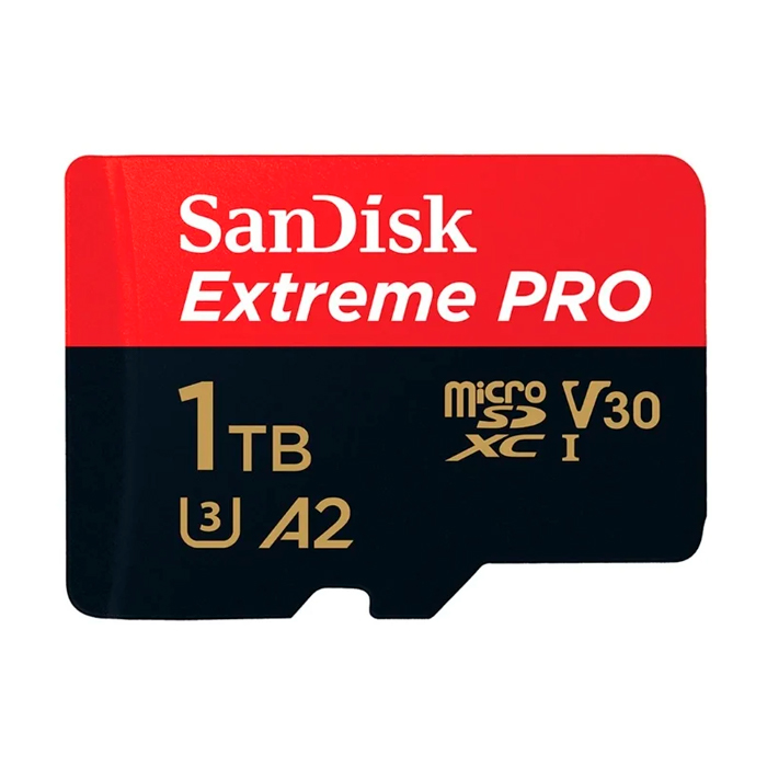 

Флеш карта SanDisk 1TB microSDXC Class 10 UHS-I A2 C10 V30 U3 Extreme Pro, SDSQXCZ-1T00-GN6MA