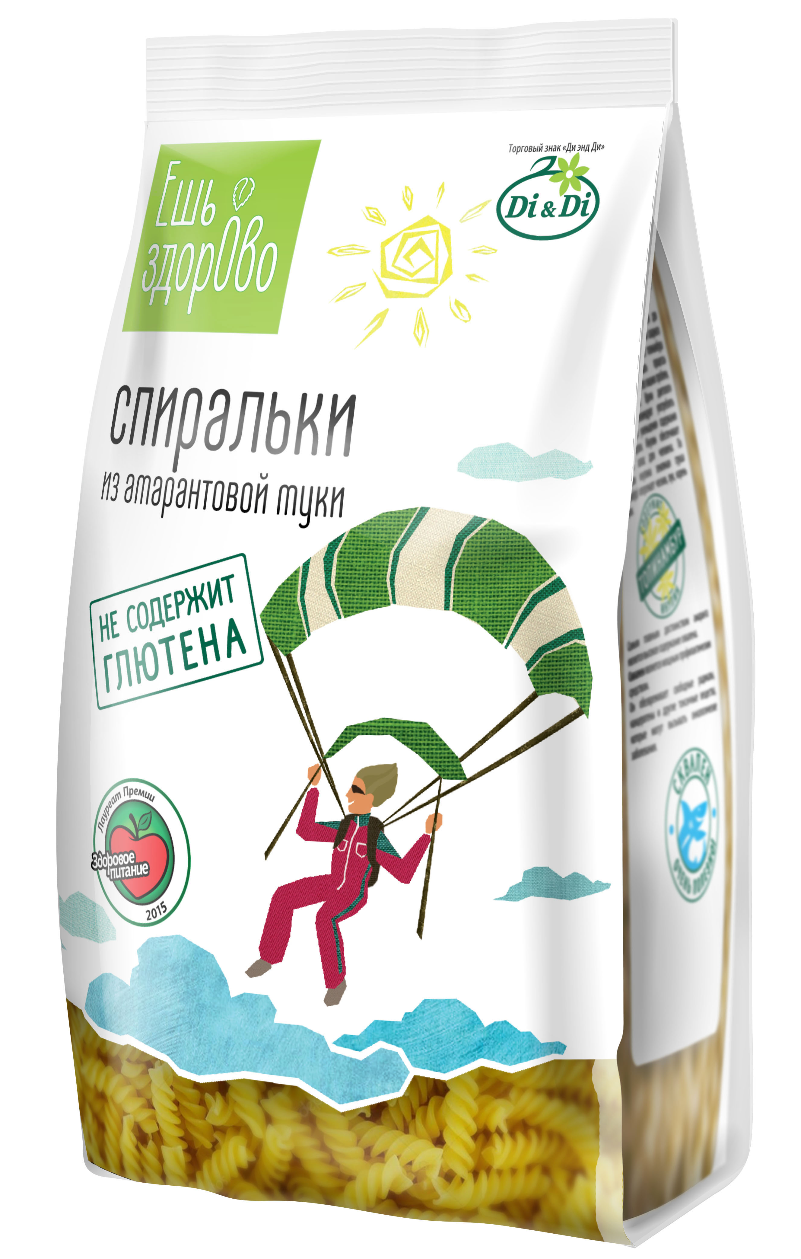 

Макаронные изделия без глютена Ешь Здорово спиральки 250 г 5 шт*250 г, Спиральки