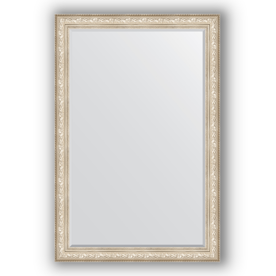фото Зеркало evoform by 3634 с фацетом в багетной раме виньетка серебро 109 мм, 120х180 см