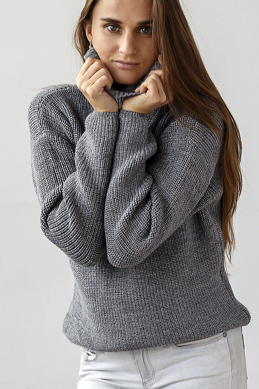 

Свитер женский AIM Clothing S-707-PHR 96 серый 40-46, S-707-PHR 96