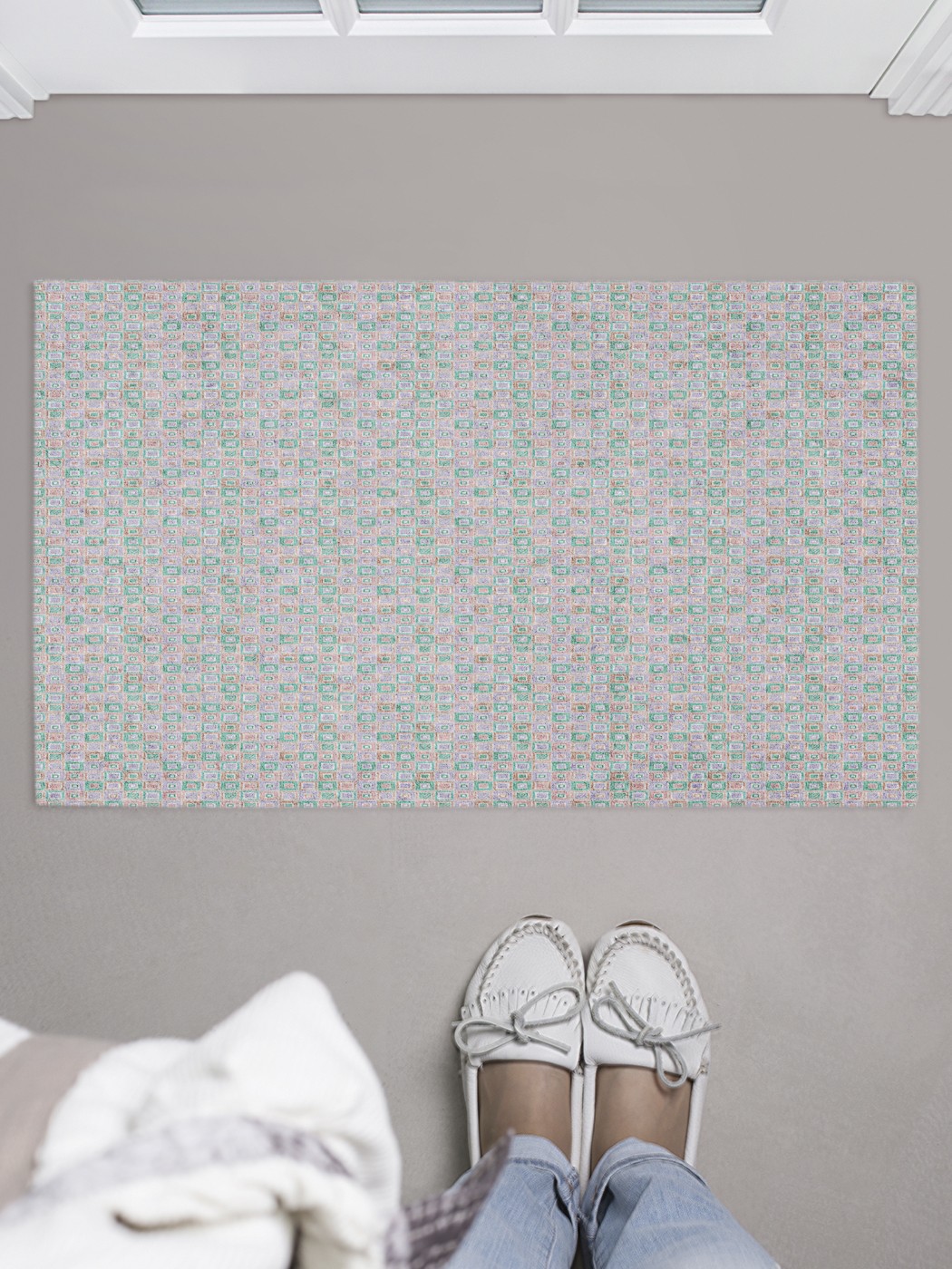 

Придверный коврик в прихожую для обуви, на резиновой основе, 75x45 см door_59061 JoyArty