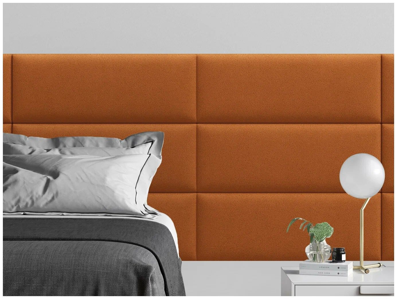 

Панель кровати Velour Orange 30х80 см 4 шт., Оранжевый