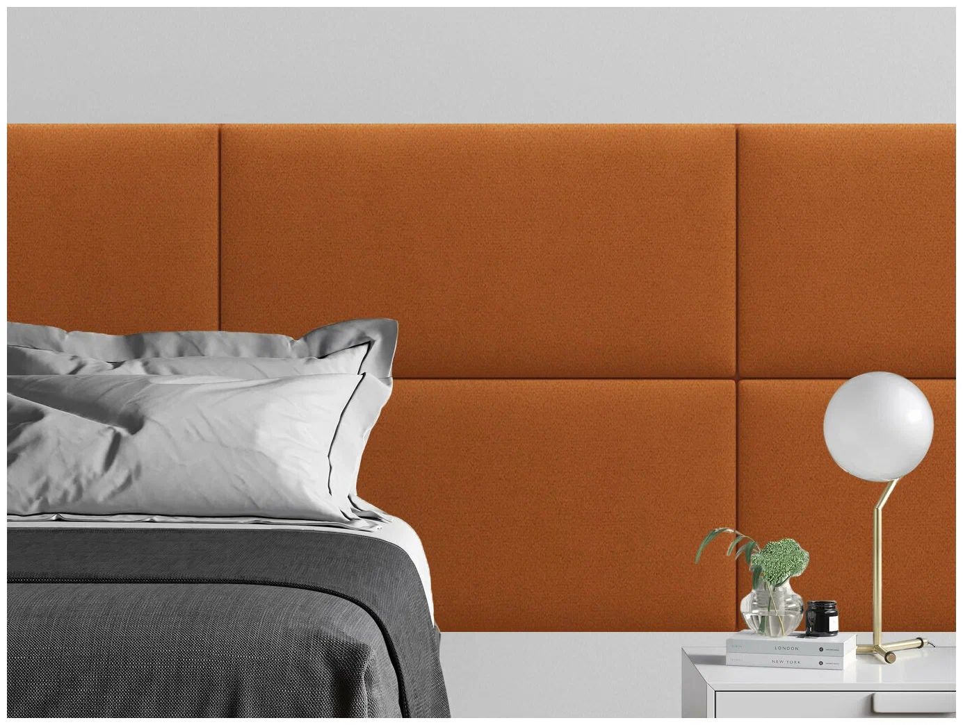 

Панель кровати Velour Orange 50х100 см 1 шт., Оранжевый