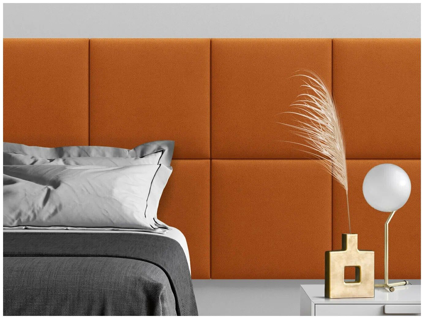 

Панель кровати Velour Orange 50х50 см 1 шт., Оранжевый