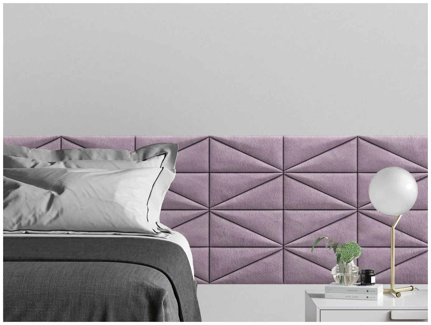 

Панель кровати Velour Pink 15х30PL см 2 шт., Розовый
