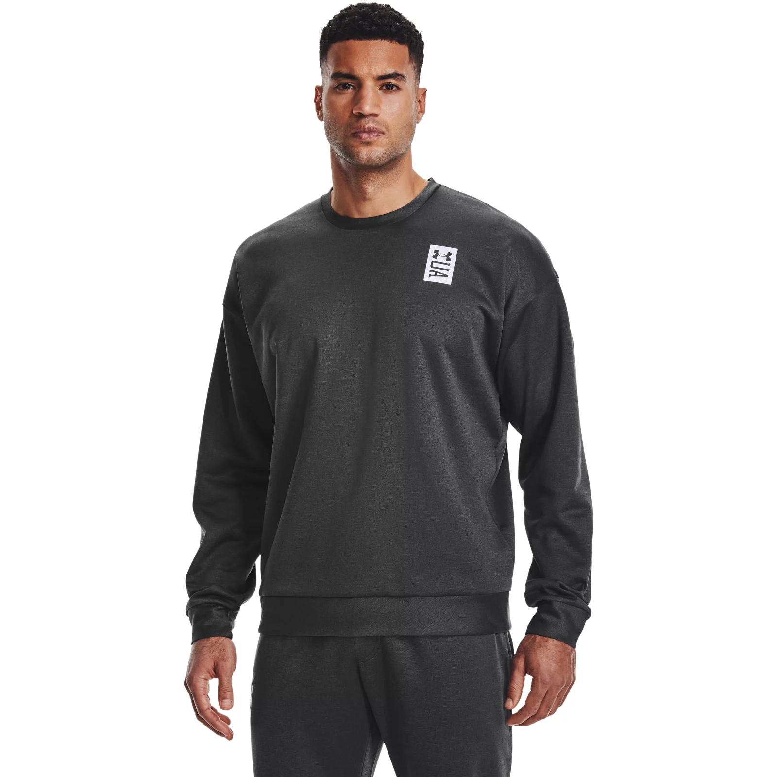 

Свитшот мужской Under Armour Recover LS Crew черный M, Recover LS Crew