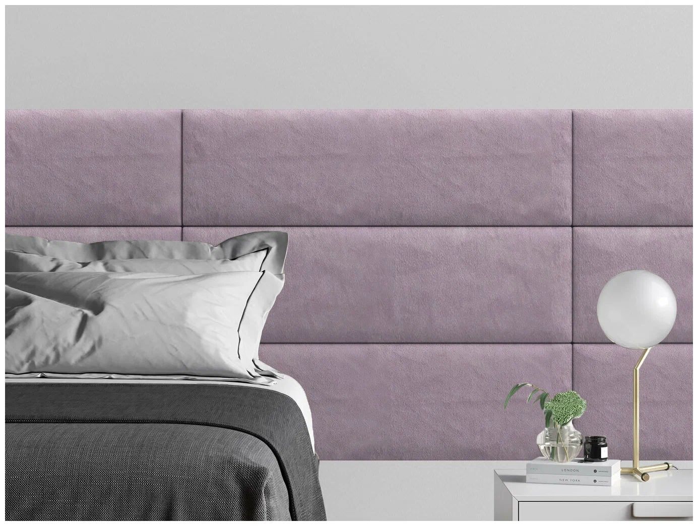 

Панель кровати Velour Pink 30х100 см 1 шт., Розовый