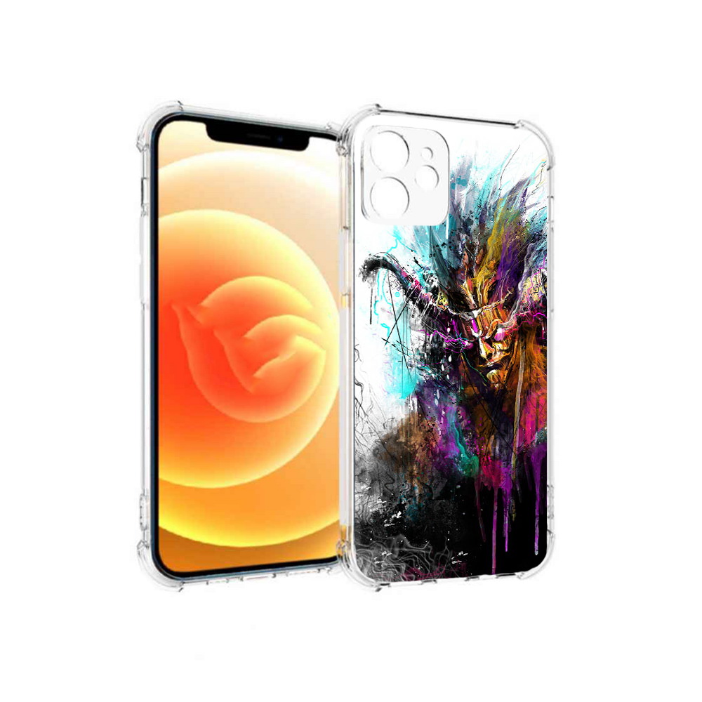 

Чехол MyPads Tocco для Apple iPhone 12 яркий дьявол (PT157543.607.709), Прозрачный, Tocco