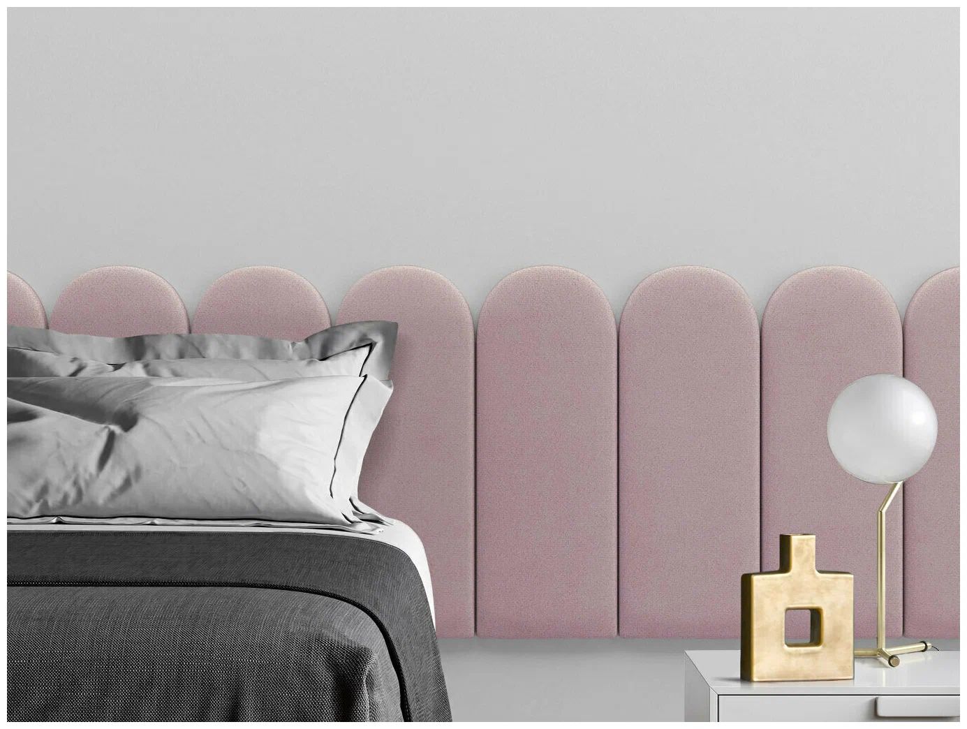 

Панель кровати Velour Pink 30х60R см 2 шт., Розовый