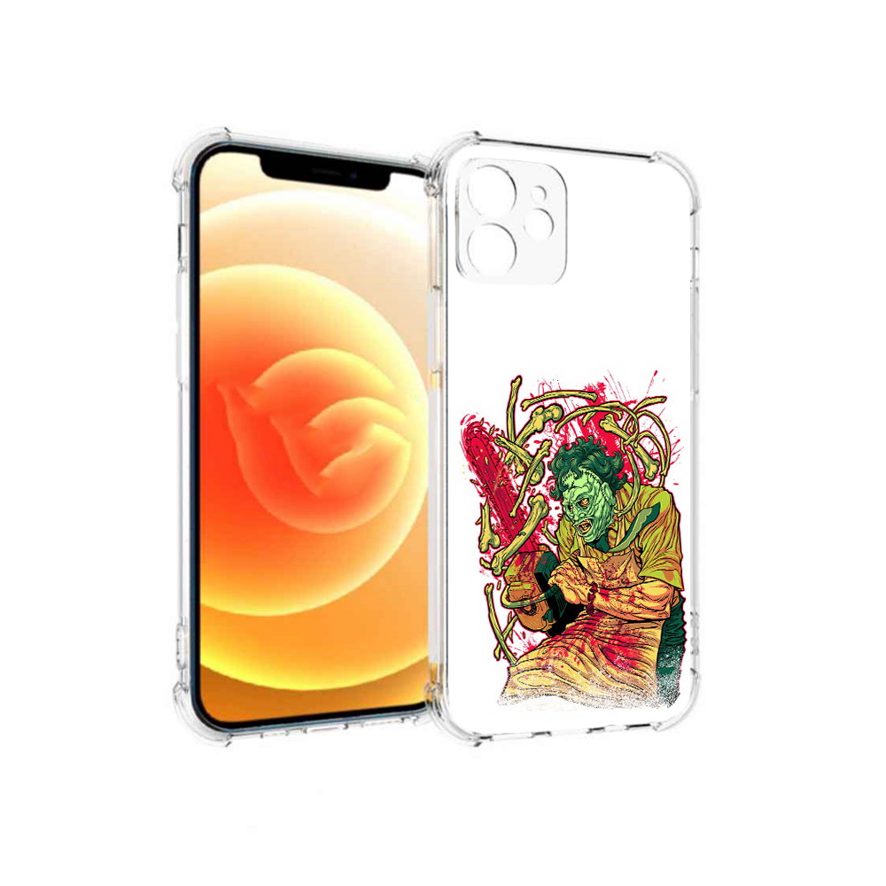 

Чехол MyPads Tocco для Apple iPhone 12 яркий мясник (PT157543.607.711), Прозрачный, Tocco